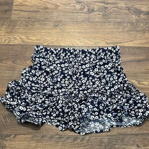 Floral Navy Women's Skirt